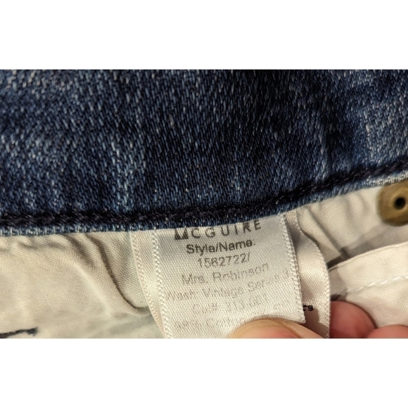 McGuire Mrs Robinson Vintage Wash Distressed Boyfriend Jeans Size 26 - Picture 5 of 6